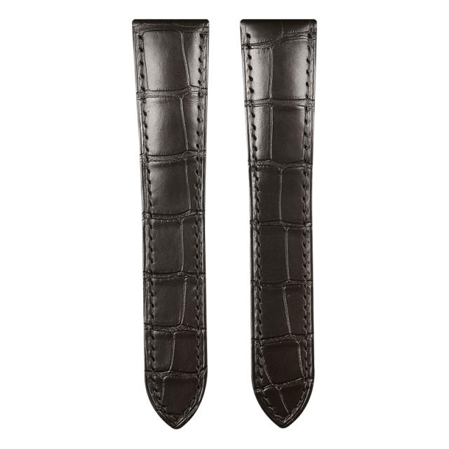 维瑞亚美洲鳄鱼皮表带适用于卡地亚卡历博38mm W2CA0002