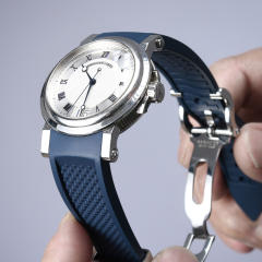 维瑞亚VAGENARI橡胶表带适用于宝玑航海5817