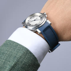 维瑞亚VAGENARI橡胶表带适用于宝玑航海5817