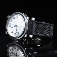 维瑞亚VAGENARI橡胶表带适用于宝玑航海5817