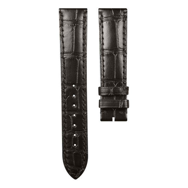 维瑞亚美洲鳄鱼皮表带适用于卡地亚坦克 W5200002
