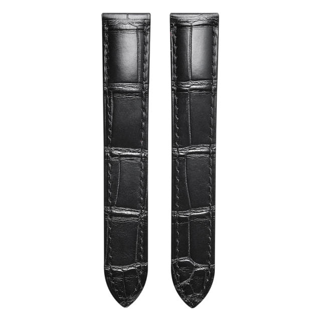 维瑞亚美洲鳄鱼皮表带适用于卡地亚坦克 WSTA0030