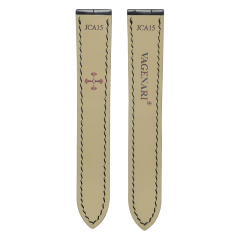 维瑞亚美洲鳄鱼皮表带适用于卡地亚坦克 WSTA0030