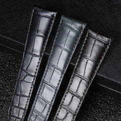 维瑞亚美洲鳄鱼皮表带适用于卡地亚坦克 WSTA0029