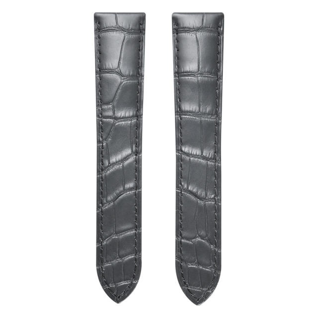 维瑞亚美洲鳄鱼皮表带适用于卡地亚坦克 WSTA0028