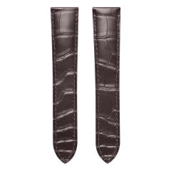 维瑞亚美洲鳄鱼皮表带适用于卡地亚坦克 WSTA0028