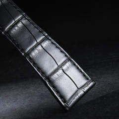 维瑞亚美洲鳄鱼皮表带适用于卡地亚坦克 W5330001