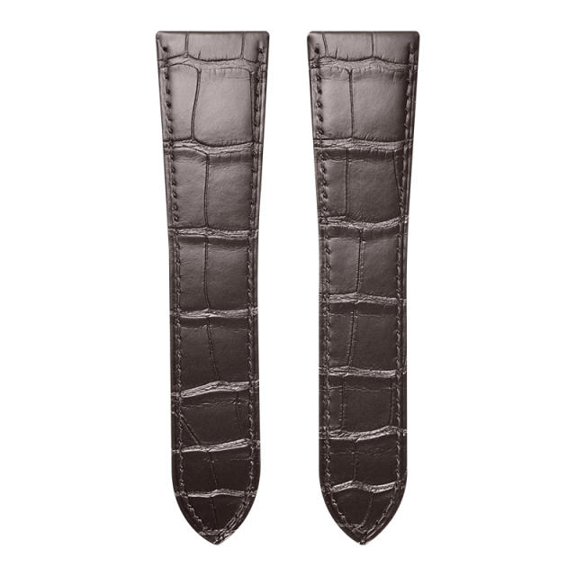 维瑞亚美洲鳄鱼皮表带适用于卡地亚坦克 W5330001