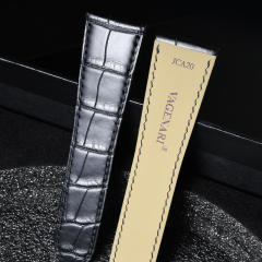 维瑞亚美洲鳄鱼皮表带适用于卡地亚坦克 W5330001