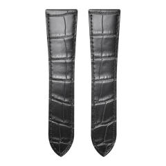 维瑞亚美洲鳄鱼皮表带适用于卡地亚坦克 W5330001