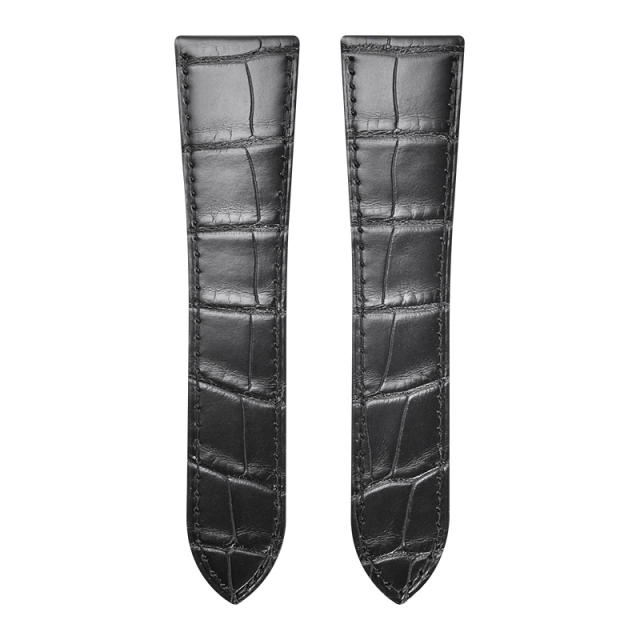 维瑞亚美洲鳄鱼皮表带适用于卡地亚坦克 W5330001