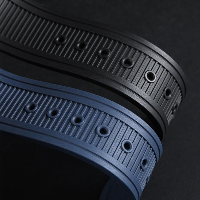 维瑞亚橡胶表带适用于Omega 海马150m 双日历 41.5表径