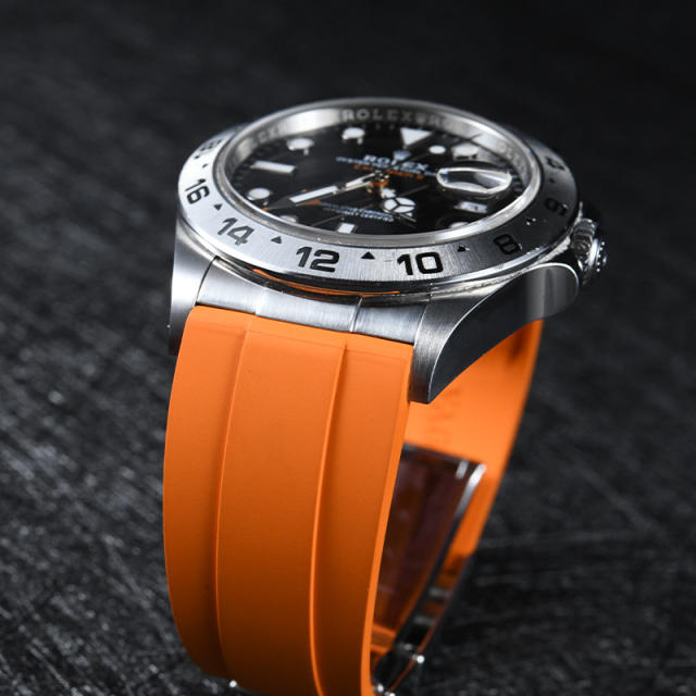 【减震胶带+904钢头粒】适用劳力士探险家II 226570