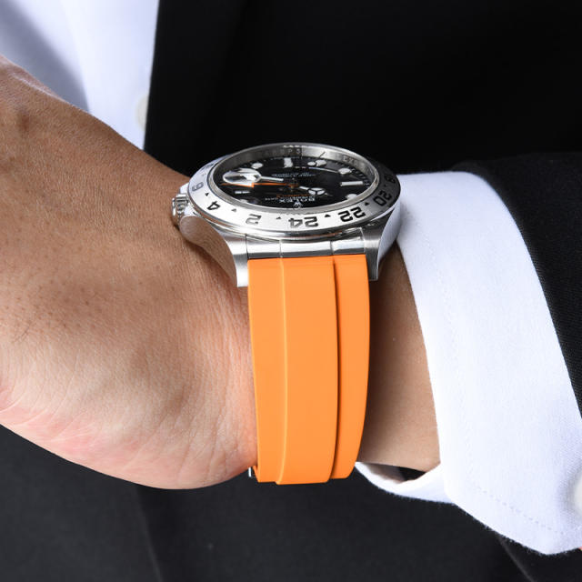 【减震胶带+904钢头粒】适用劳力士探险家II 226570