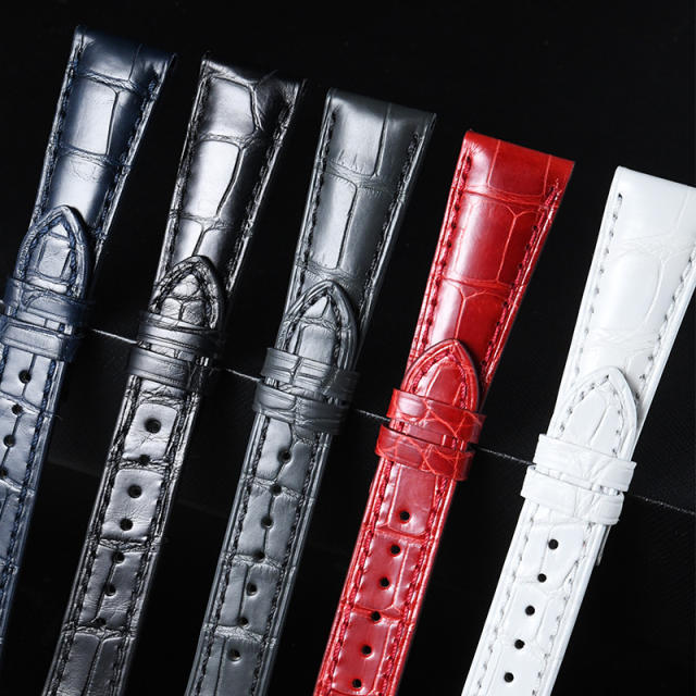 【适配灯笼扣款】维瑞亚美洲鳄鱼皮表带适用于百达翡丽5059