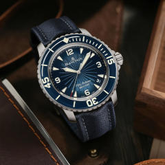 维瑞亚尼龙帆布表带23mm适用于宝珀五十寻5000/5054/5200/5015