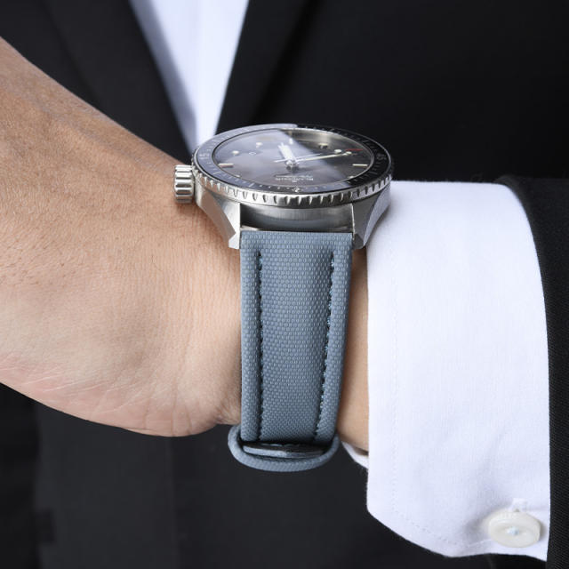 维瑞亚尼龙帆布表带23mm适用于宝珀五十寻5000/5054/5200/5015