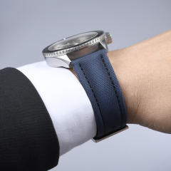 维瑞亚尼龙帆布表带23mm适用于宝珀五十寻5000/5054/5200/5015