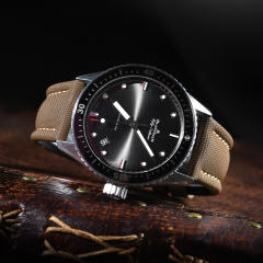 维瑞亚尼龙帆布表带23mm适用于宝珀五十寻5000/5054/5200/5015