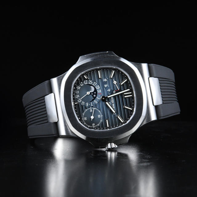 【含外置头粒】维瑞亚橡胶表带适用于百达翡丽鹦鹉螺5712钢带款