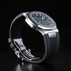 【含外置头粒】维瑞亚橡胶表带适用于百达翡丽鹦鹉螺5712钢带款