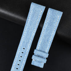 维瑞亚 牛仔布表带 适用于百达翡丽5924G