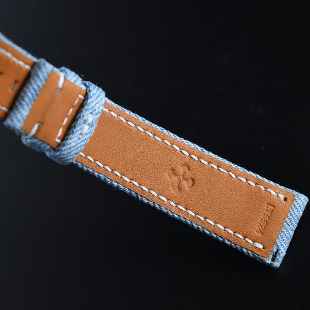 维瑞亚 牛仔布表带 适用于百达翡丽5924G