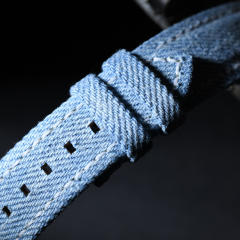 维瑞亚 牛仔布表带 适用于百达翡丽5924G