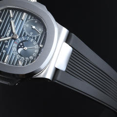 【含外置头粒】维瑞亚橡胶表带适用于百达翡丽鹦鹉螺5712钢带款