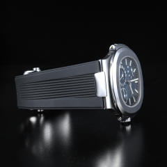 【含外置头粒】维瑞亚橡胶表带适用于百达翡丽鹦鹉螺5712钢带款