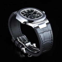 【含外置头粒】维瑞亚橡胶表带适用于百达翡丽鹦鹉螺5712钢带款