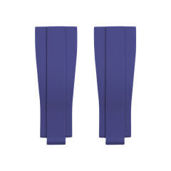 【无减震胶带+18K包金头粒】橡胶表带适用于劳力士迪通拿126505含18K玫瑰金头粒