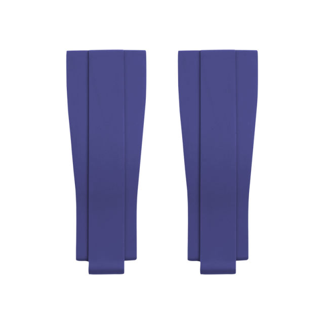 【无减震胶带+18K包金头粒】橡胶表带适用于劳力士迪通拿126505含18K玫瑰金头粒