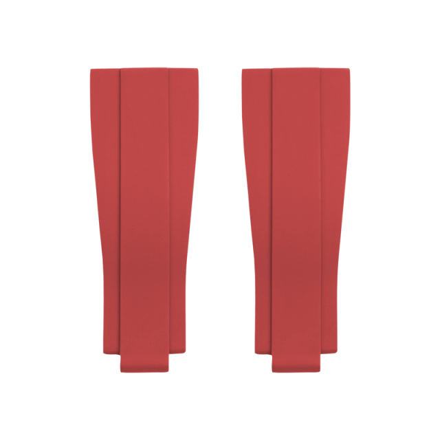 【无减震胶带+18K包金头粒】橡胶表带适用于劳力士迪通拿126505含18K玫瑰金头粒