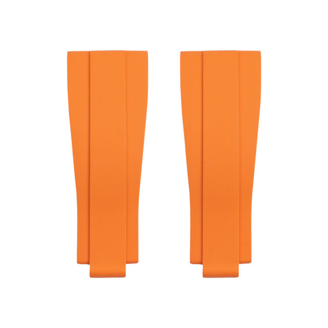 【无减震胶带+18K包金头粒】橡胶表带适用于劳力士迪通拿126505含18K玫瑰金头粒