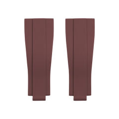 【无减震胶带+18K包金头粒】橡胶表带适用于劳力士迪通拿126505含18K玫瑰金头粒