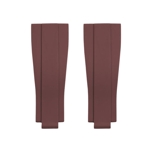 【无减震胶带+18K包金头粒】橡胶表带适用于劳力士迪通拿126505含18K玫瑰金头粒