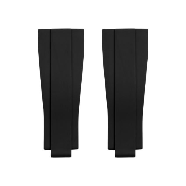 【无减震胶带+18K包金头粒】橡胶表带适用于劳力士迪通拿126505含18K玫瑰金头粒