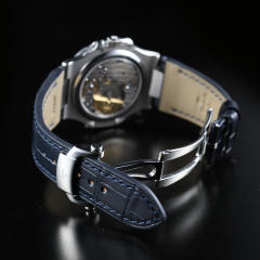 【含外置头粒+折叠扣】维瑞亚鳄鱼皮表带适用于鹦鹉螺5712钢带款