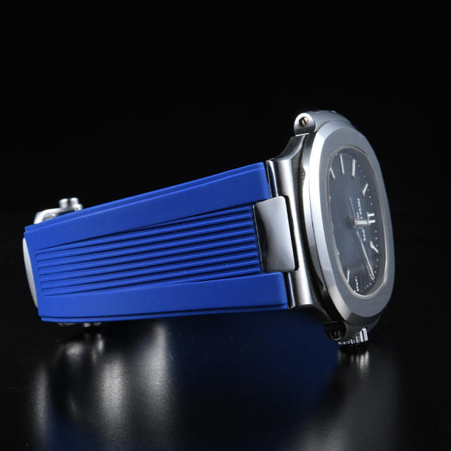 【含外置头粒+折叠扣】维瑞亚橡胶表带适用于鹦鹉螺5711钢带款