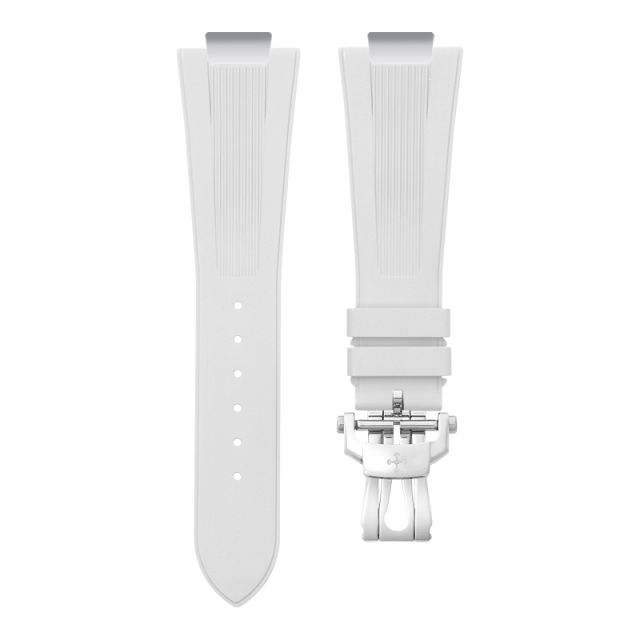 【含外置头粒+折叠扣】维瑞亚橡胶表带适用于鹦鹉螺5711钢带款