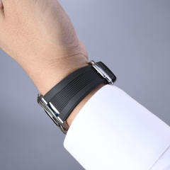 【含外置头粒+折叠扣】维瑞亚橡胶表带适用于鹦鹉螺5711钢带款