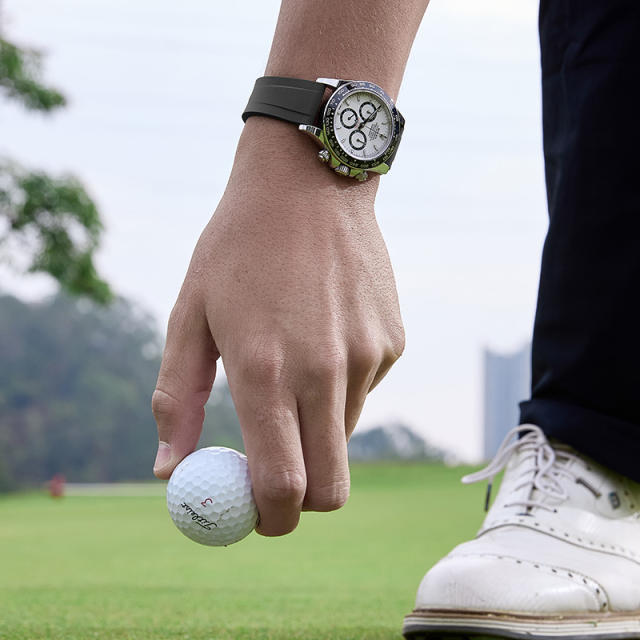 维瑞亚一键快拆氟橡胶表带平头通用款18 19 20 21 22 23 24手表表带