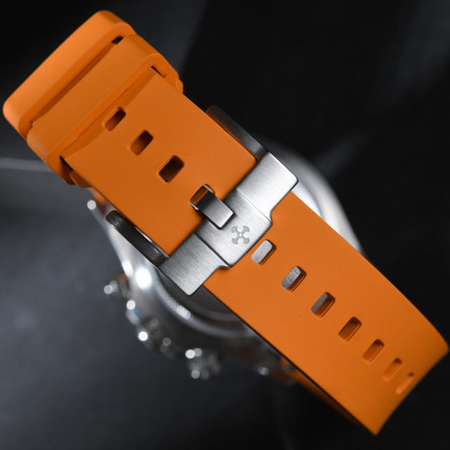 维瑞亚一键快拆氟橡胶表带平头通用款18 19 20 21 22 23 24手表表带