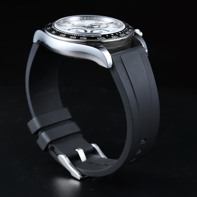 维瑞亚一键快拆氟橡胶表带平头通用款18 19 20 21 22 23 24手表表带