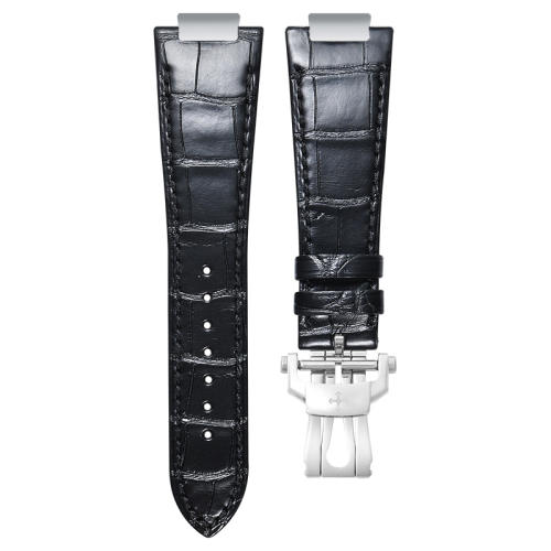 【含外置头粒+折叠扣】维瑞亚鳄鱼皮表带适用于鹦鹉螺5712钢带款