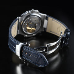 【含外置头粒+折叠扣】维瑞亚鳄鱼皮表带适用于鹦鹉螺5712钢带款