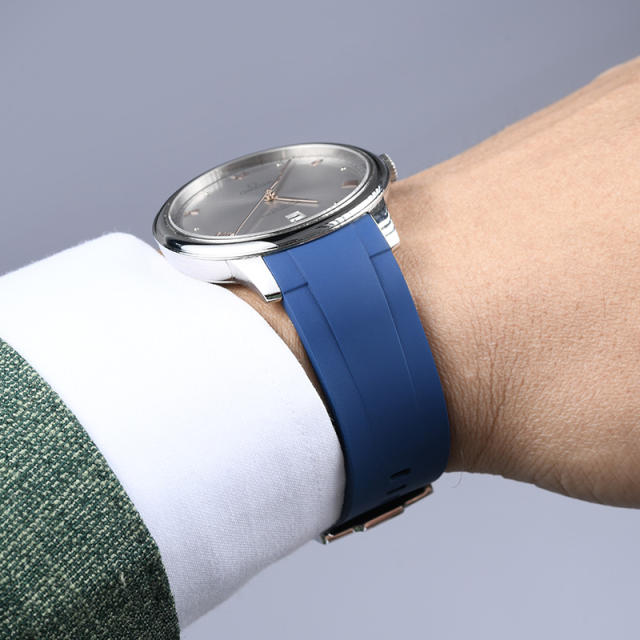 维瑞亚橡胶表带适用于OMEGA蝶飞40mm 434.10.40.20