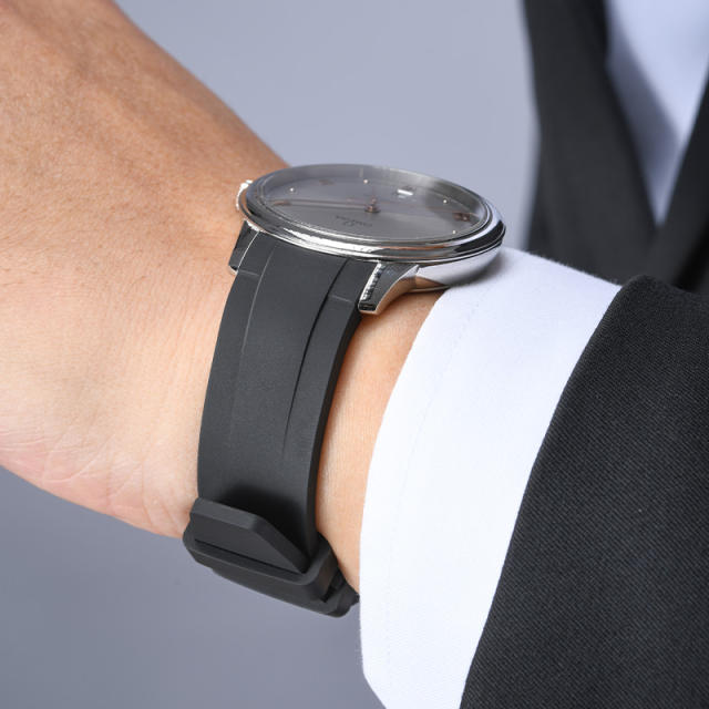 维瑞亚橡胶表带适用于OMEGA蝶飞40mm 434.10.40.20