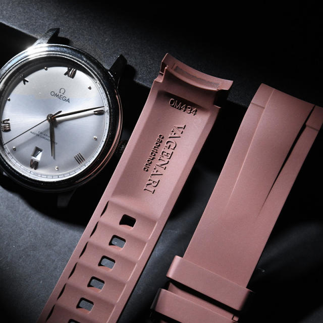 维瑞亚橡胶表带适用于OMEGA蝶飞40mm 434.10.40.20